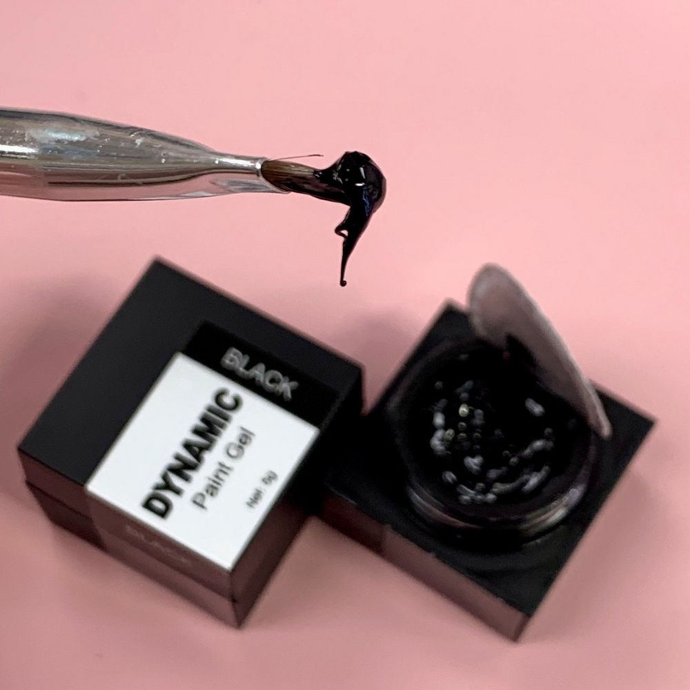 5g jar black thick gel polish - 3