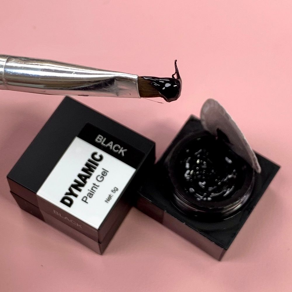5g jar black thick gel polish - 4