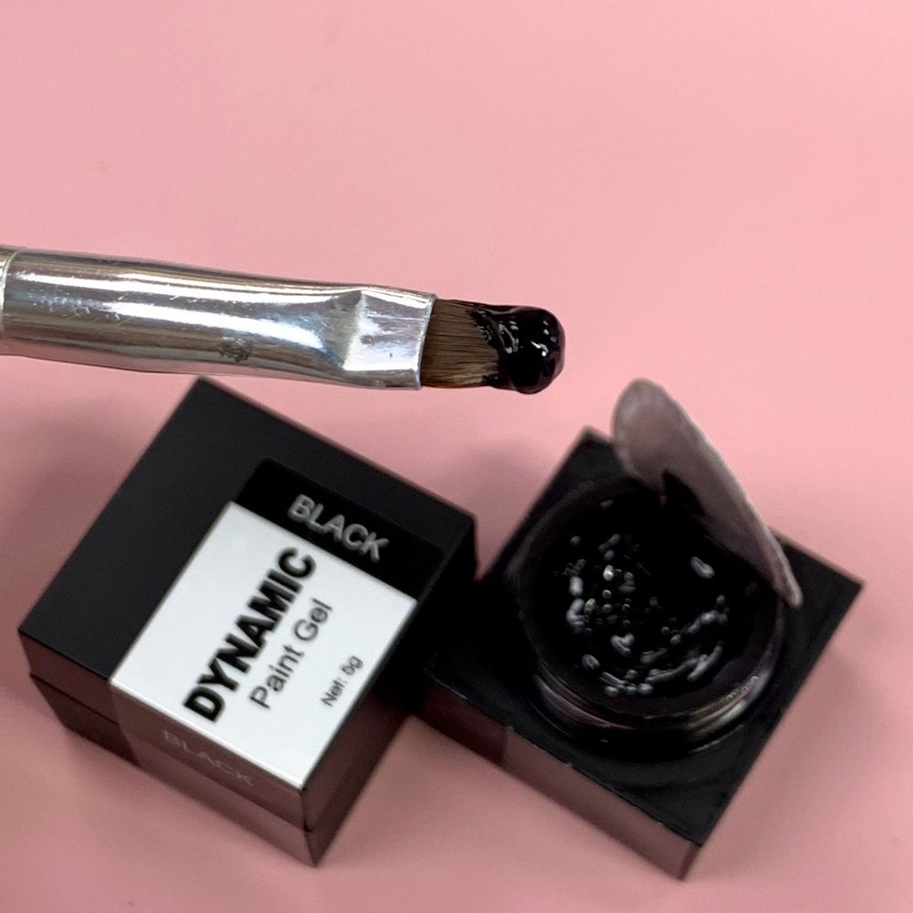 5g jar black thick gel polish - 5