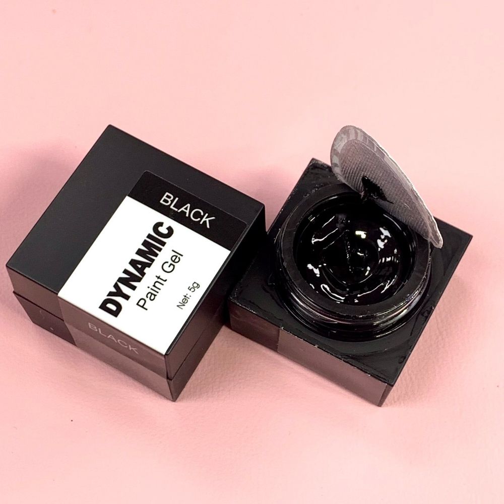 5g jar black thick gel polish - 6