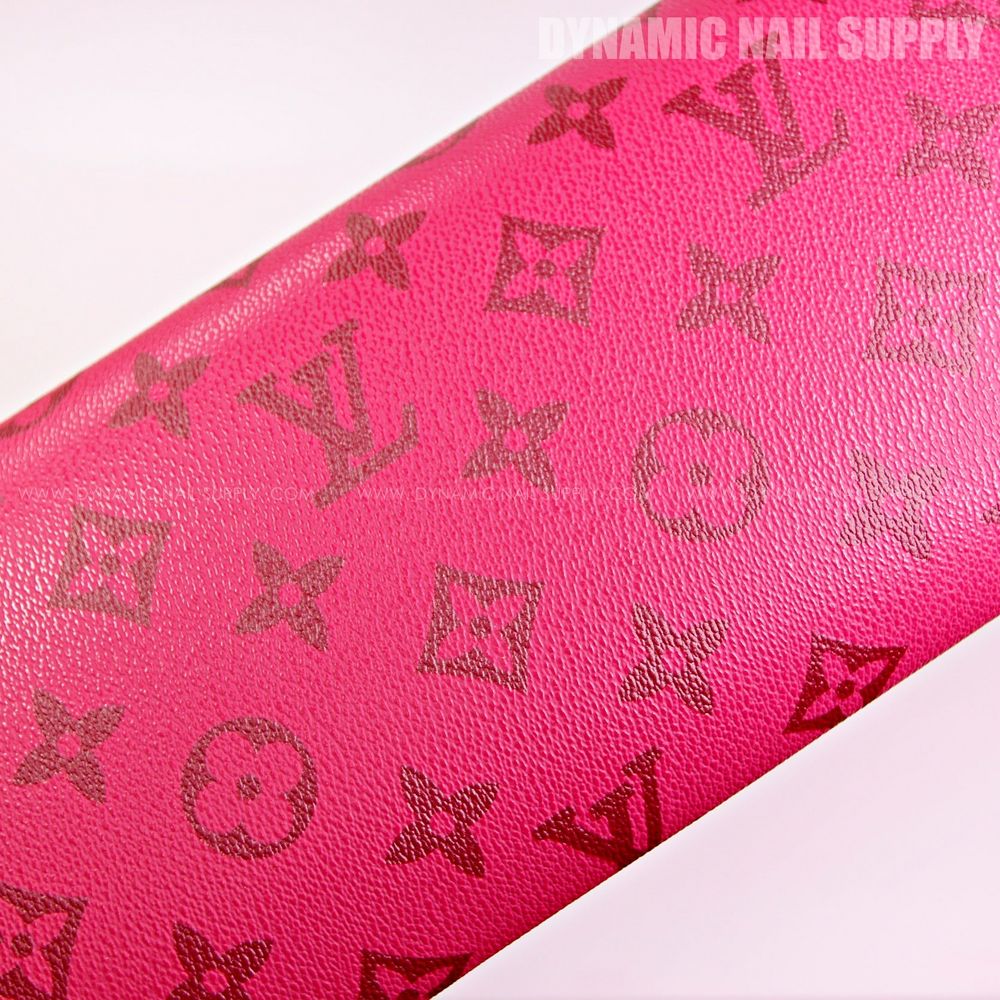 Red LV monogram leather manicure handrest - 2