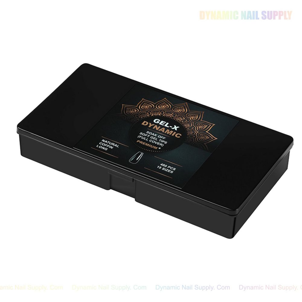 clear long coffin gel tips box - 7