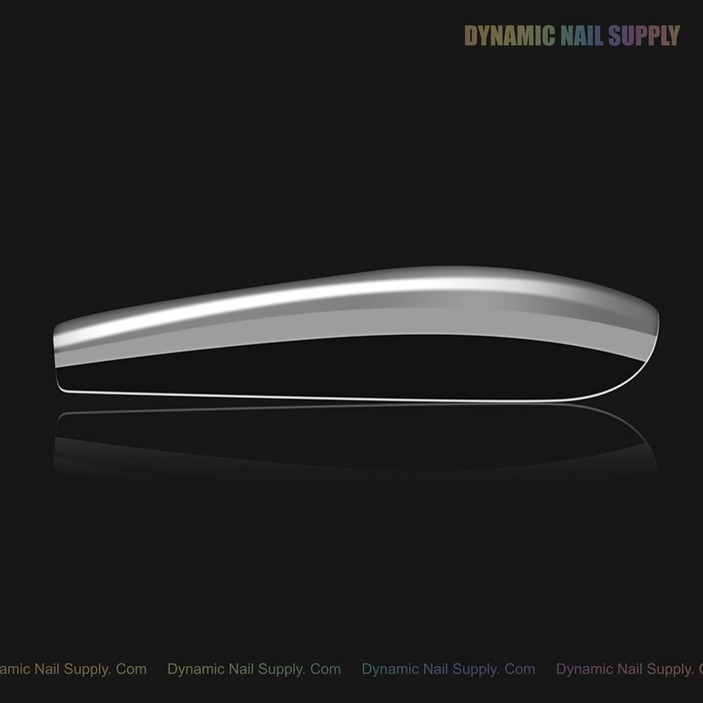 clear long coffin gel tips box - 8