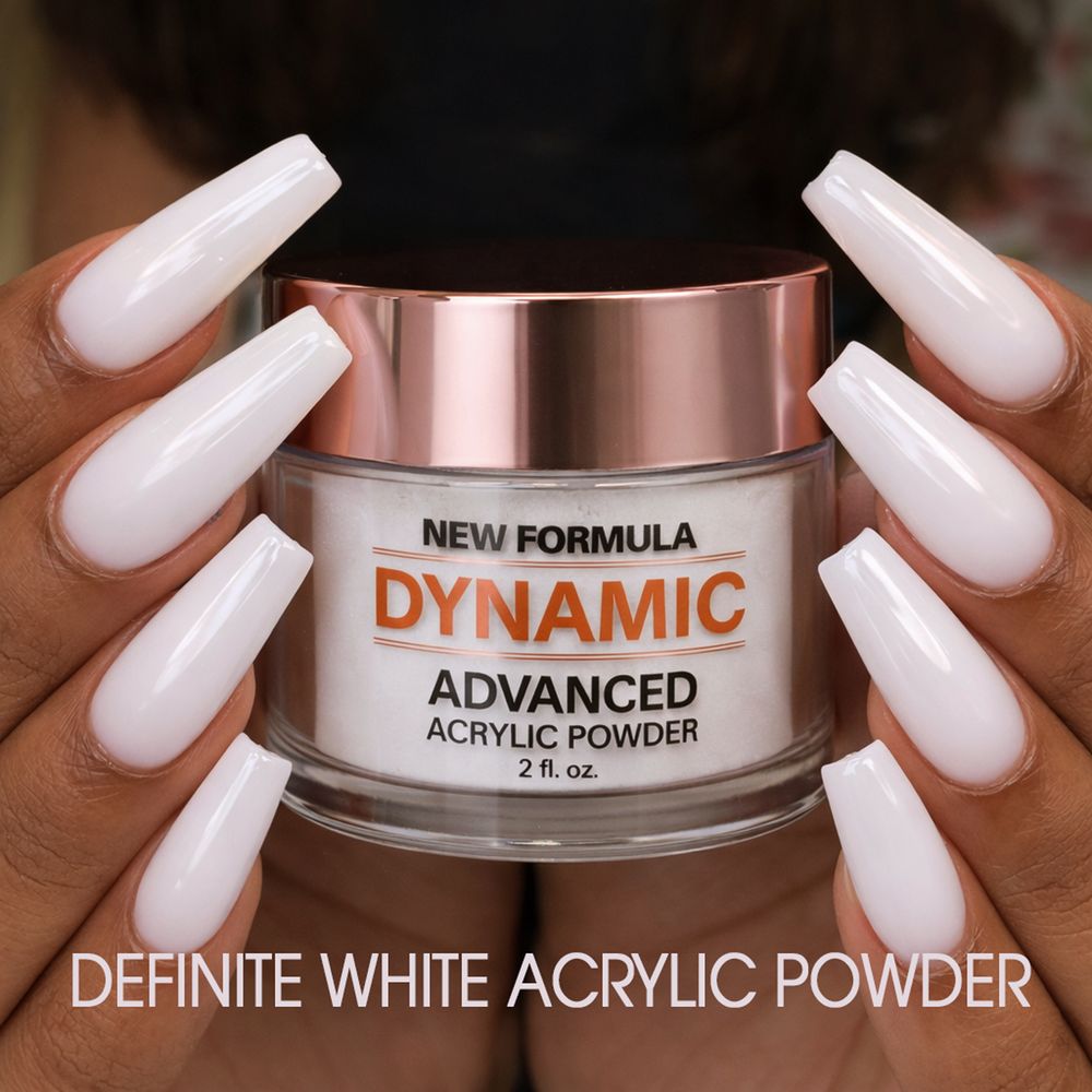 clear and white acrylic powder jars - 6