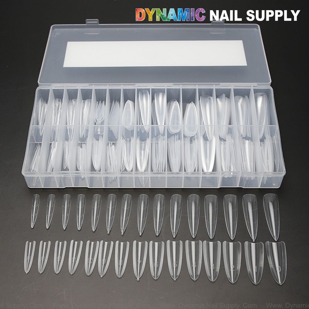 XXL stiletto double dual nail forms box - 6