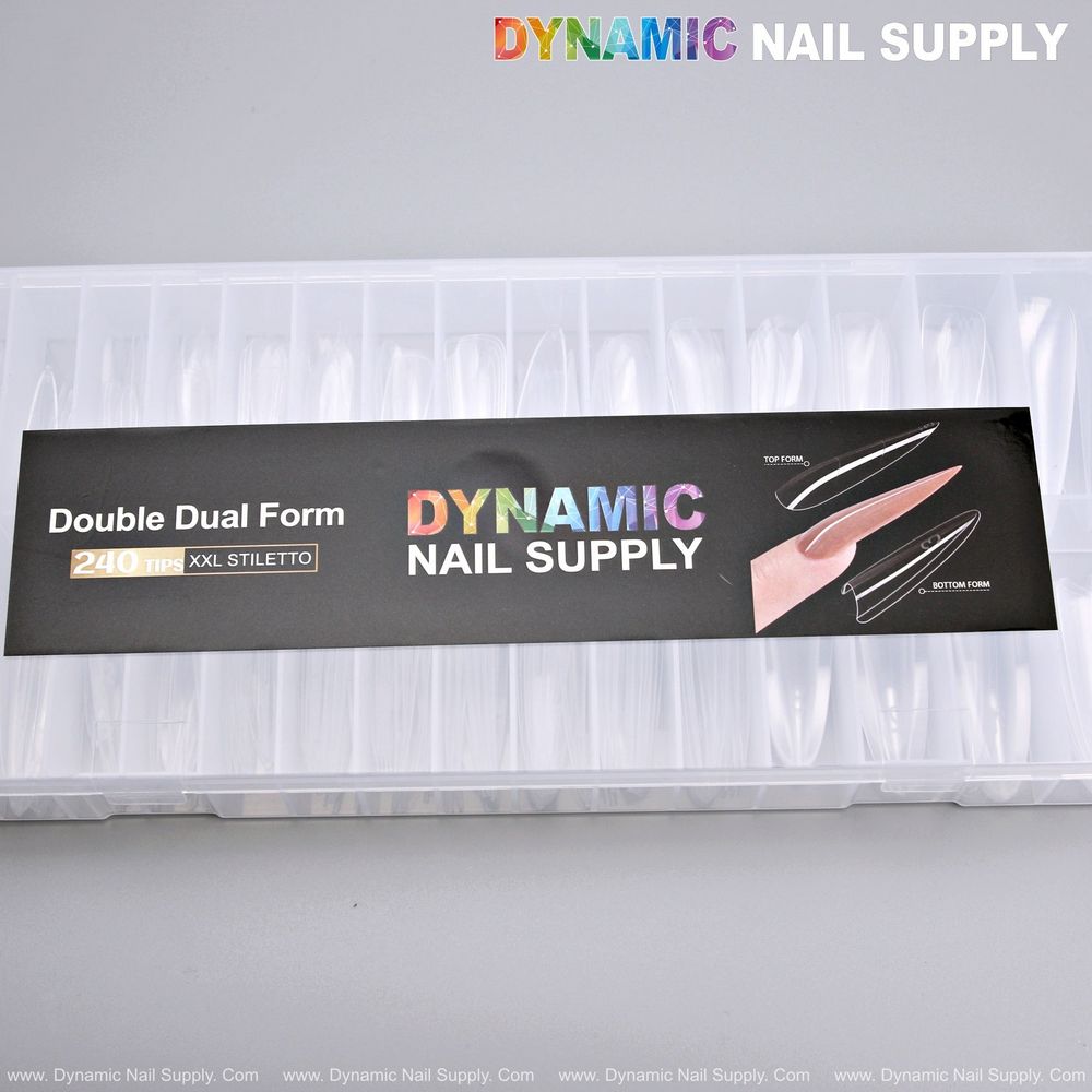 XXL stiletto double dual nail forms box - 7